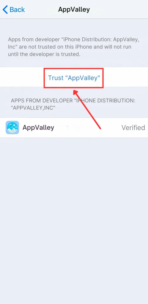 Install the Moviebox app using app valley for iOS
