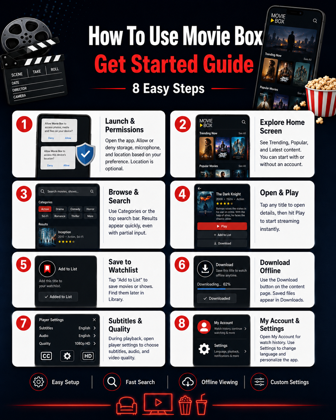 How to use MovieBox app